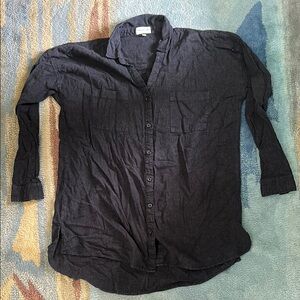 Thread & Supply Dark Button Down Shirt